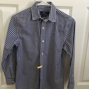 Boy Vineyard Vine Gingham Button Down